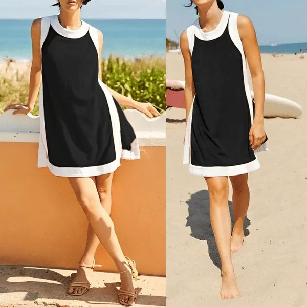 ChillFit™ ColorBlock Set Sleeveless Top + Shorts Matching Outfit